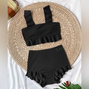 Black retro bikini size medium.